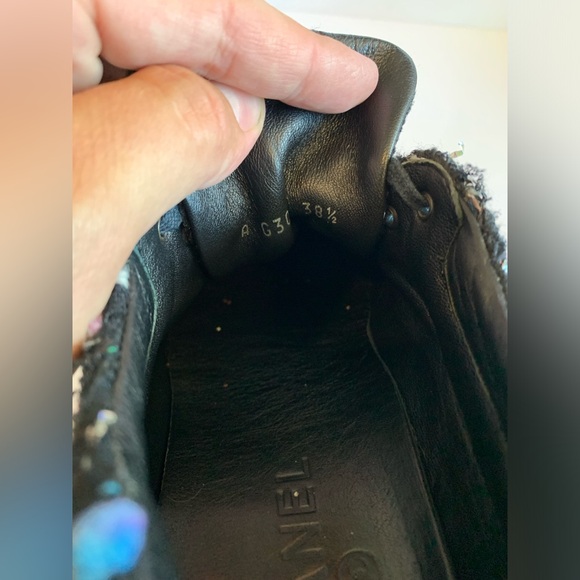 Chanel Gold Boucle Sneakers - Size 38.5 - Picture 9 of 9